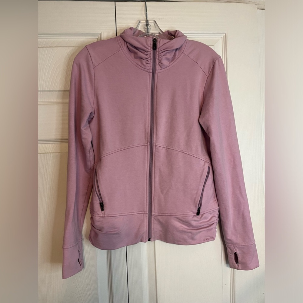 Light purple Patagonia zip up with thumb holes size small